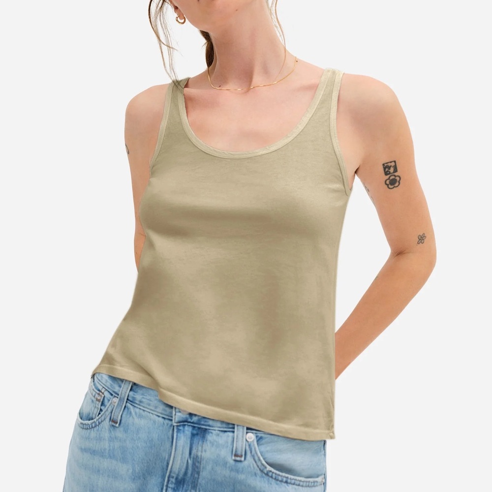 Mate the Label Layering Tank - Sage Green